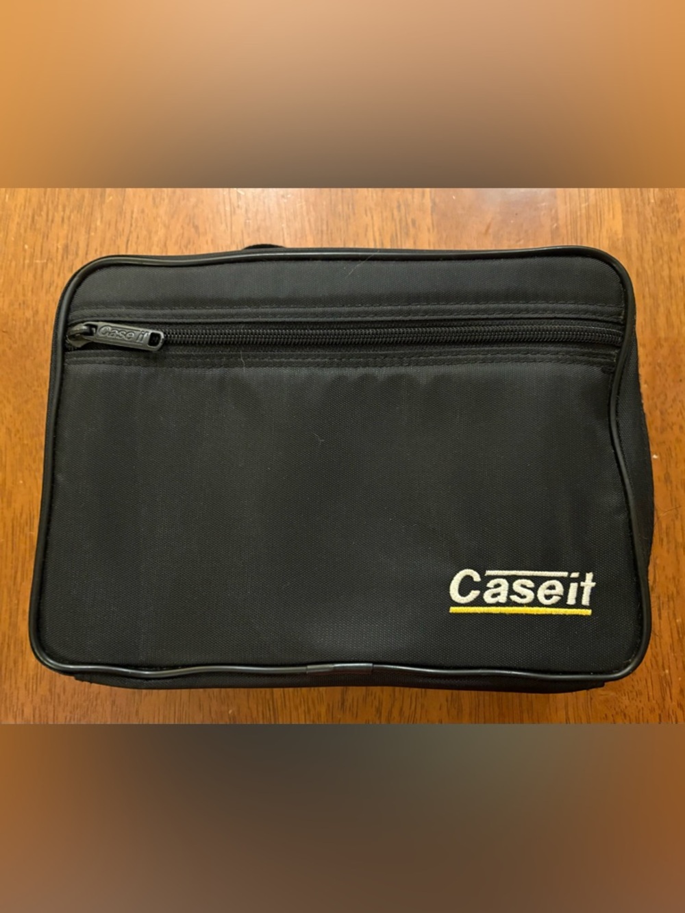 Vintage Case It Audio Cassette Storage Zip Carry Bag Holds 24 Tapes Handle